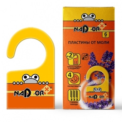 NADZOR Пластины от моли 6 шт 