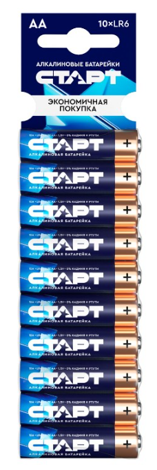 СТАРТ Батарейки LR6-BL10 BLUE АА 10шт/блист