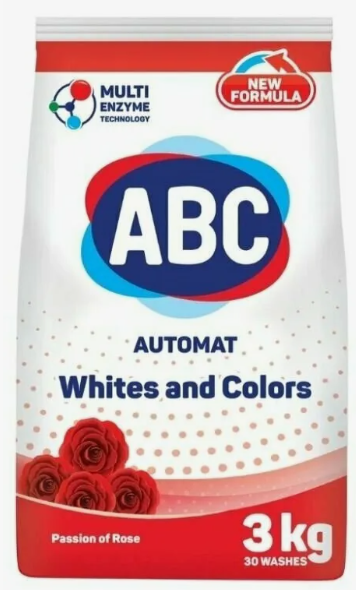 ABC Порошок для стирки белья Роза 3 кг 
