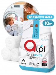 GRASS Порошок для стирки "ALPI" для белых вещей, 10кг 