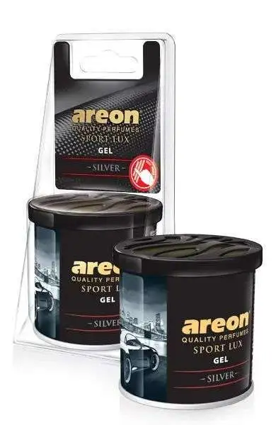 Ароматизатор Areon GEL CAN SPORT LUX BLISTER Silver