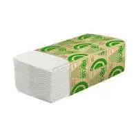 FOCUS Полотенца листовые бумажные 1 слойные, V-сложение  23х23см, белые. 250 шт 