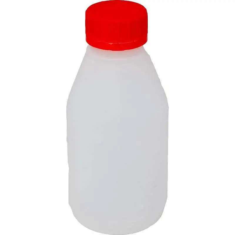 Бутылка плотная белая 250мл, с крышкой
